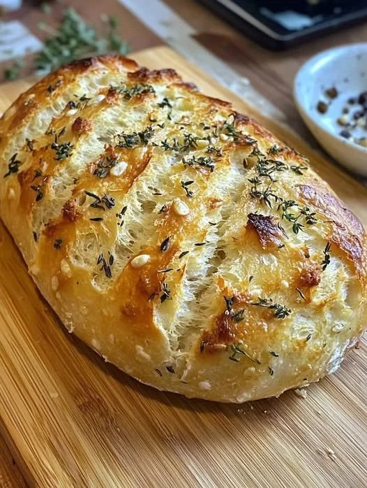 Knoblauchbrot ohne Kneten - einfaches und leckeres Rezept