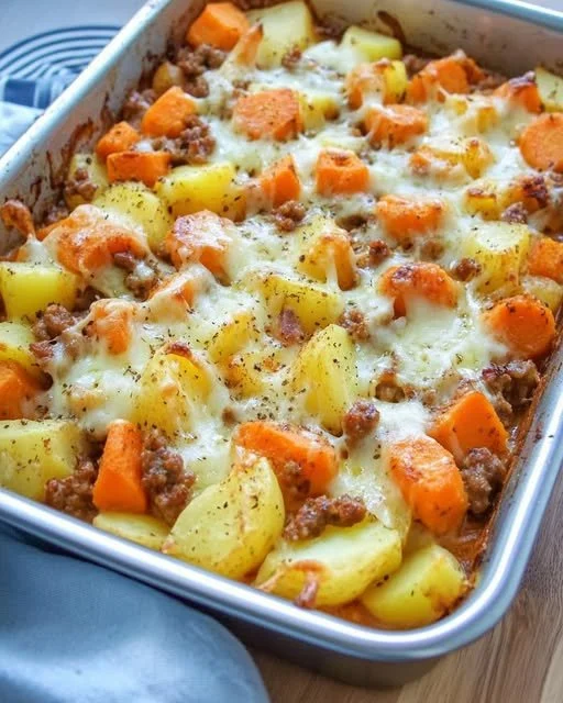 Kohlrabi Hackfleisch Auflauf zum Abnehmen
