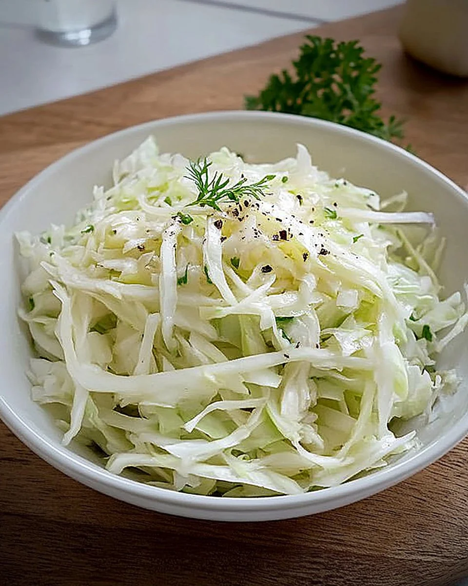 Krautsalat – frischer, knackiger Salat aus Kohl und aromatischen Zutaten