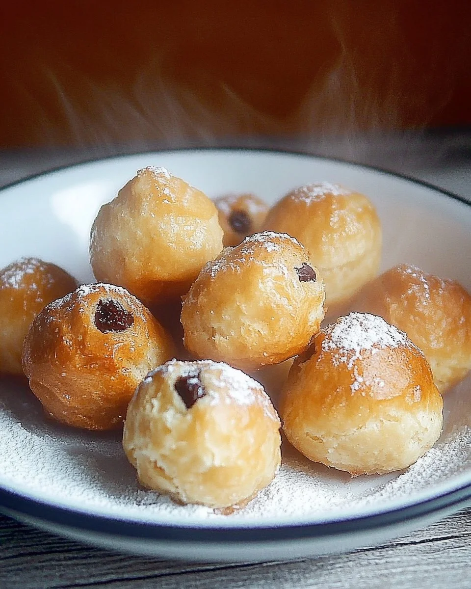 Leckere gefüllte Quarkbällchen mit einer samtigen Füllung