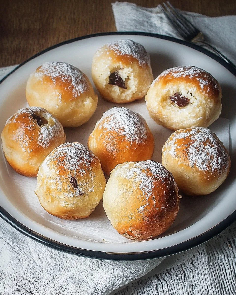 Leckere Quarkbällchen gefüllt