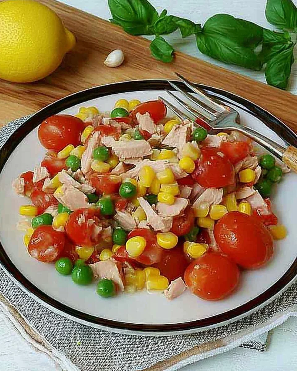 Leichte und köstliche Thunfisch-Tomate-Salat