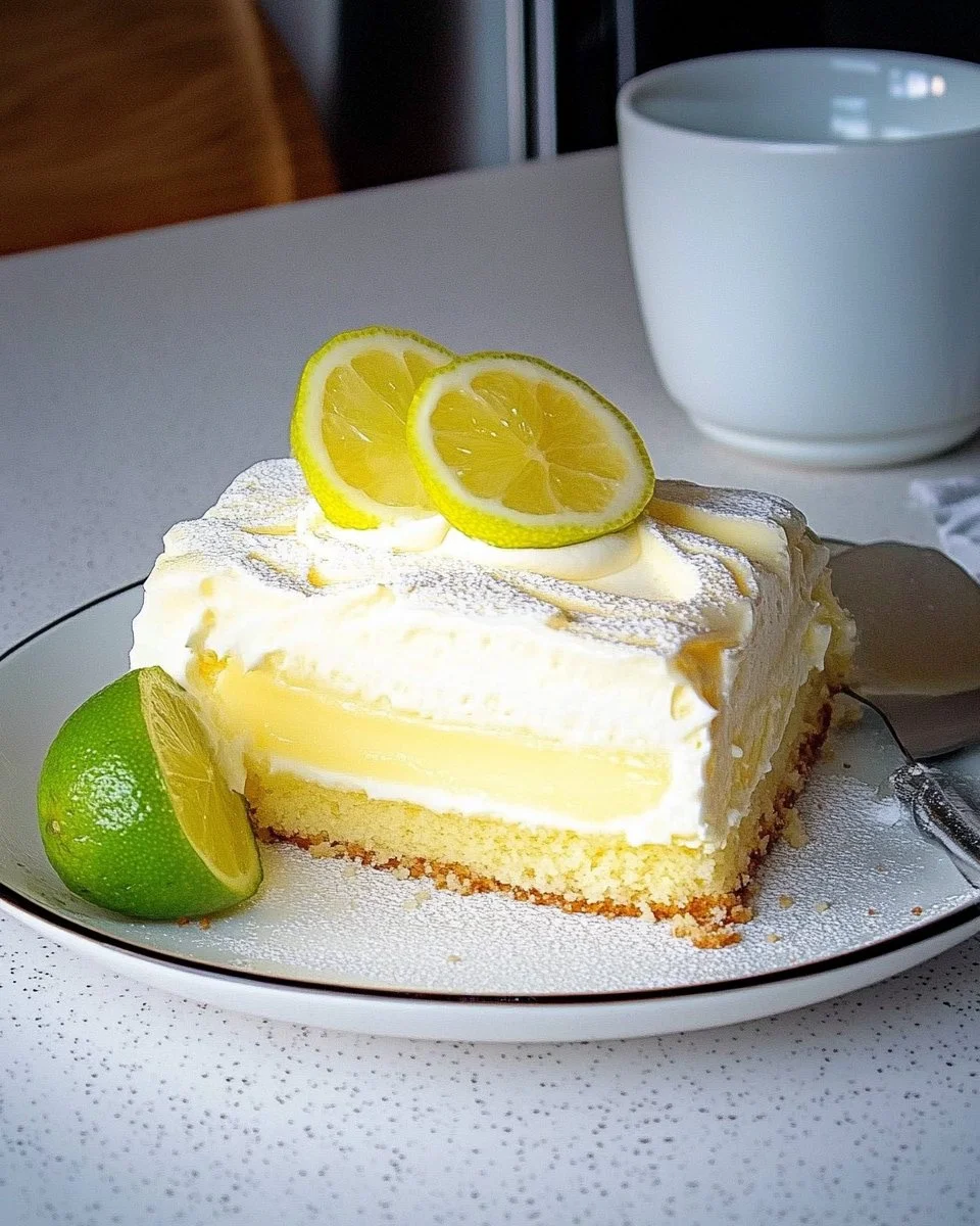 Limonen Mascarpone Kuchen - cremiger Kuchen mit Limonen und Mascarpone für frischen Genuss