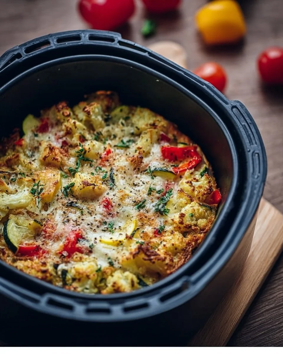 Low Carb Bake zubereitet im Airfryer mit frischen Zutaten