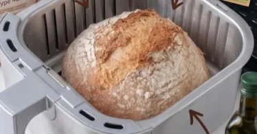 Frisches Luftfritteusen-Brot aus der Heißluftfritteuse