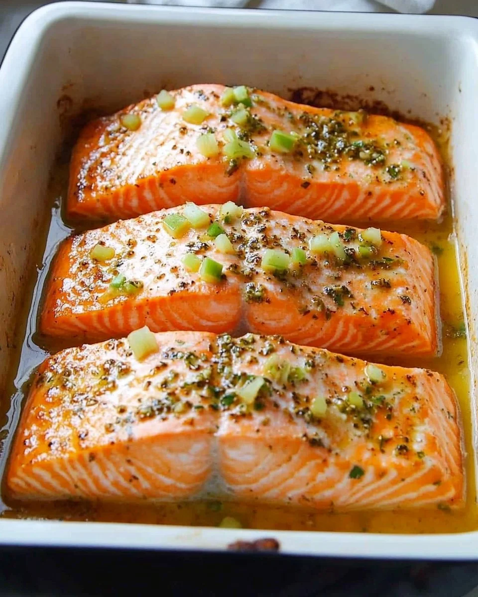 Leckere Portion Michis Express-Ofenlachs auf einem Teller