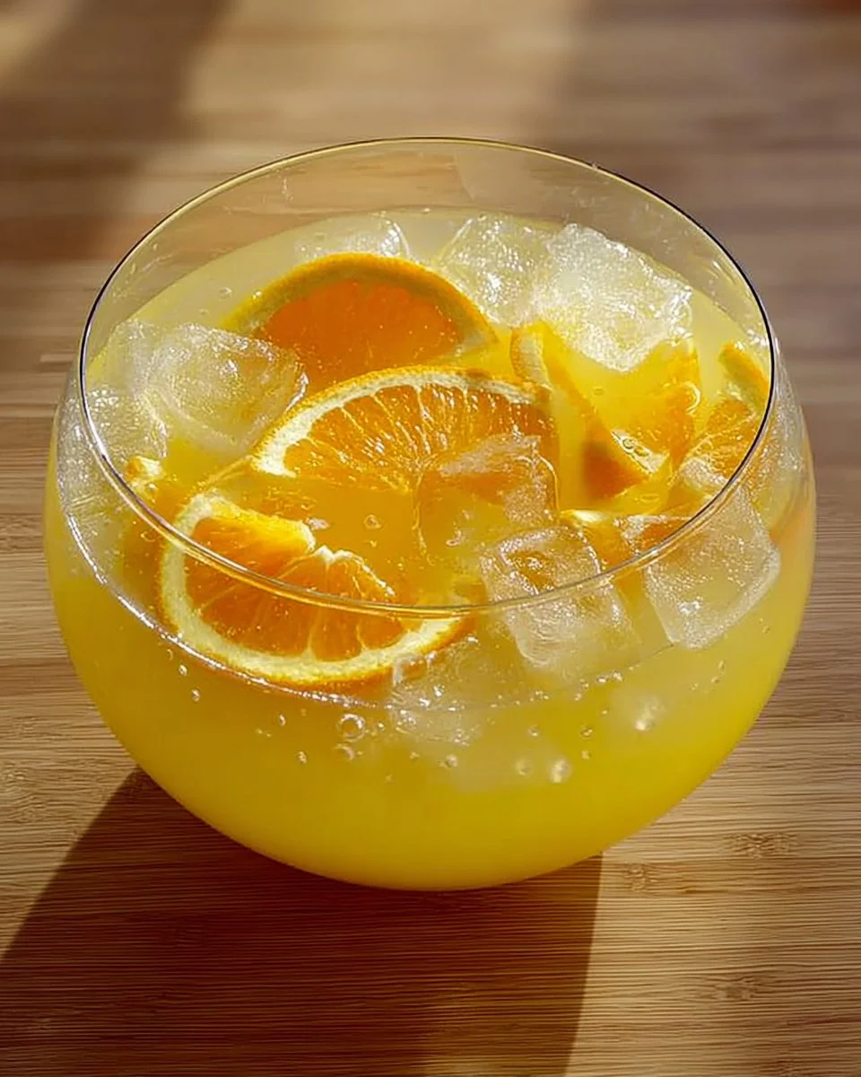 Erfrischender alkoholfreier Lemon Punch in einer Glaskanne