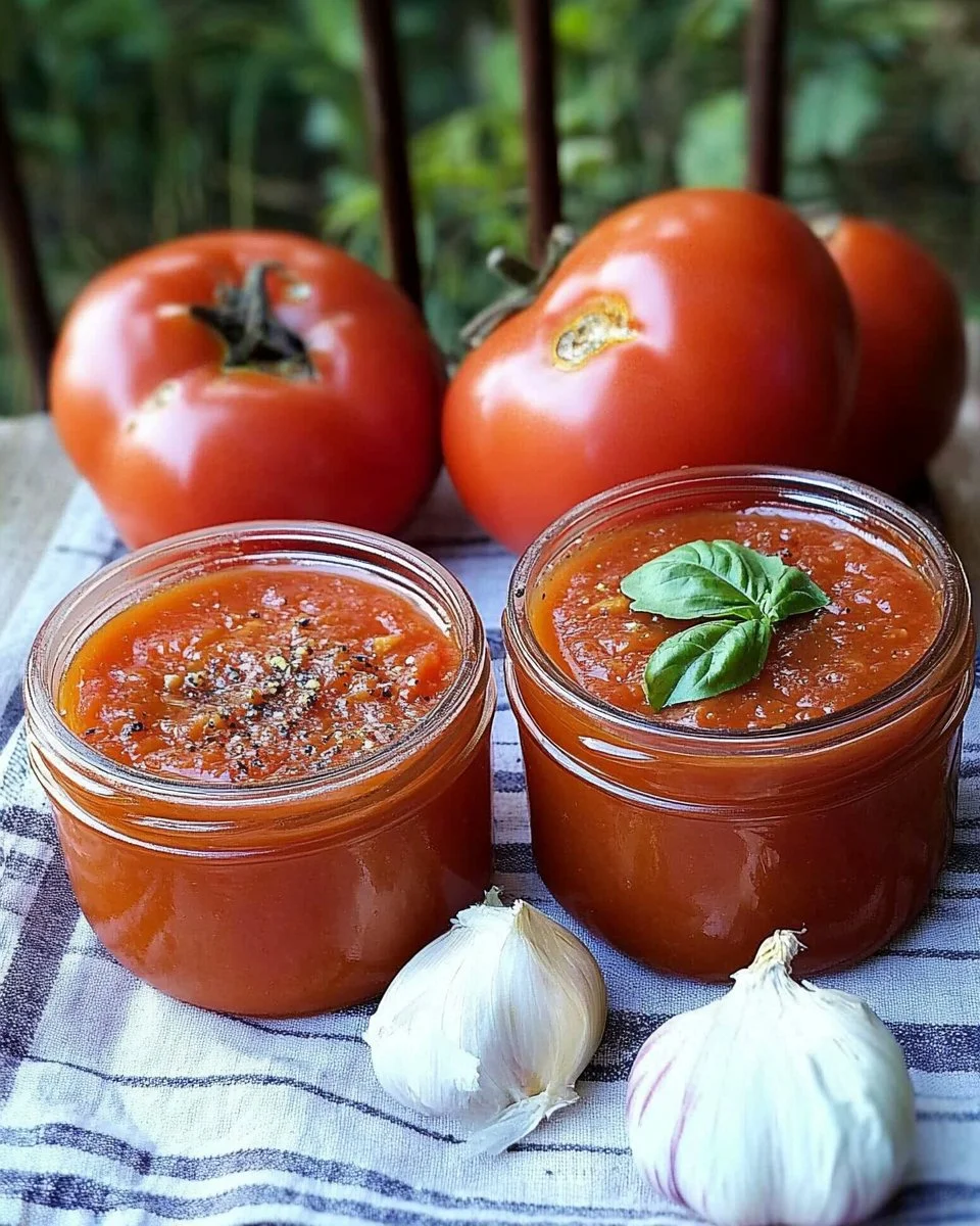 Ofen geröstete Tomatensoße