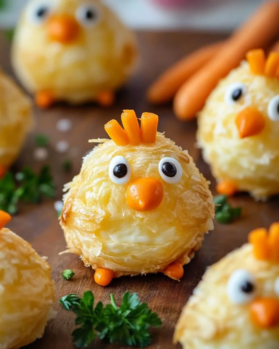 Osterküken aus Frischkäse
