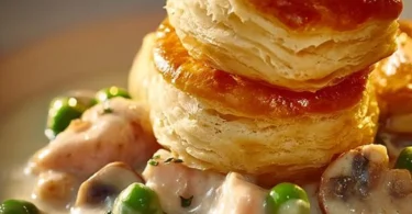 Traditionelles Ragout fin, serviert in einer eleganten Schüssel, mit hochwertigen Zutaten.