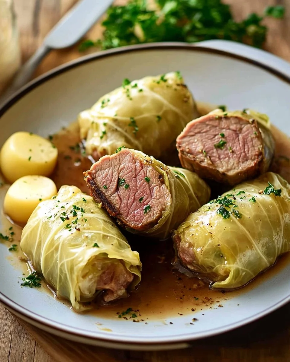 Reh im Weißkohlmantel