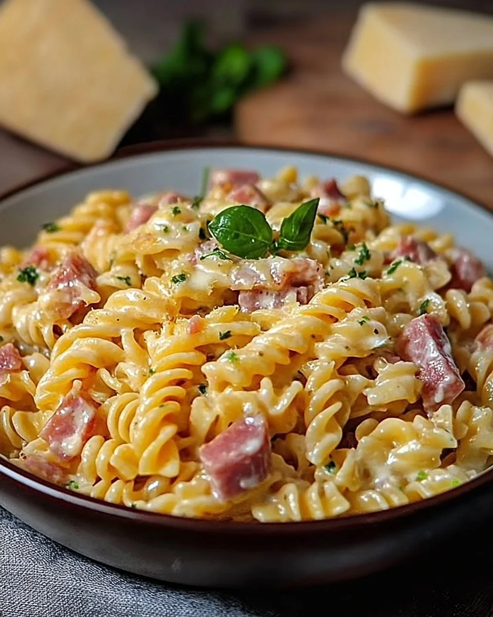 Schmand - Schinken Nudeln