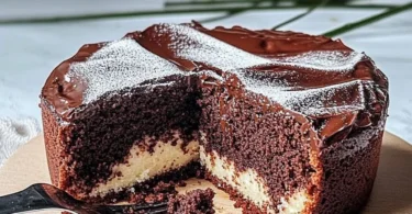 Delikater Schokoladen-Butterkuchen mit reichhaltiger Schokoladenglasur