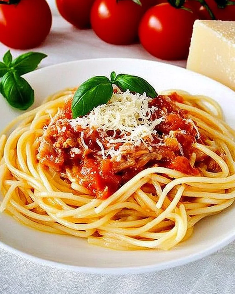 Spaghetti mit Thunfisch