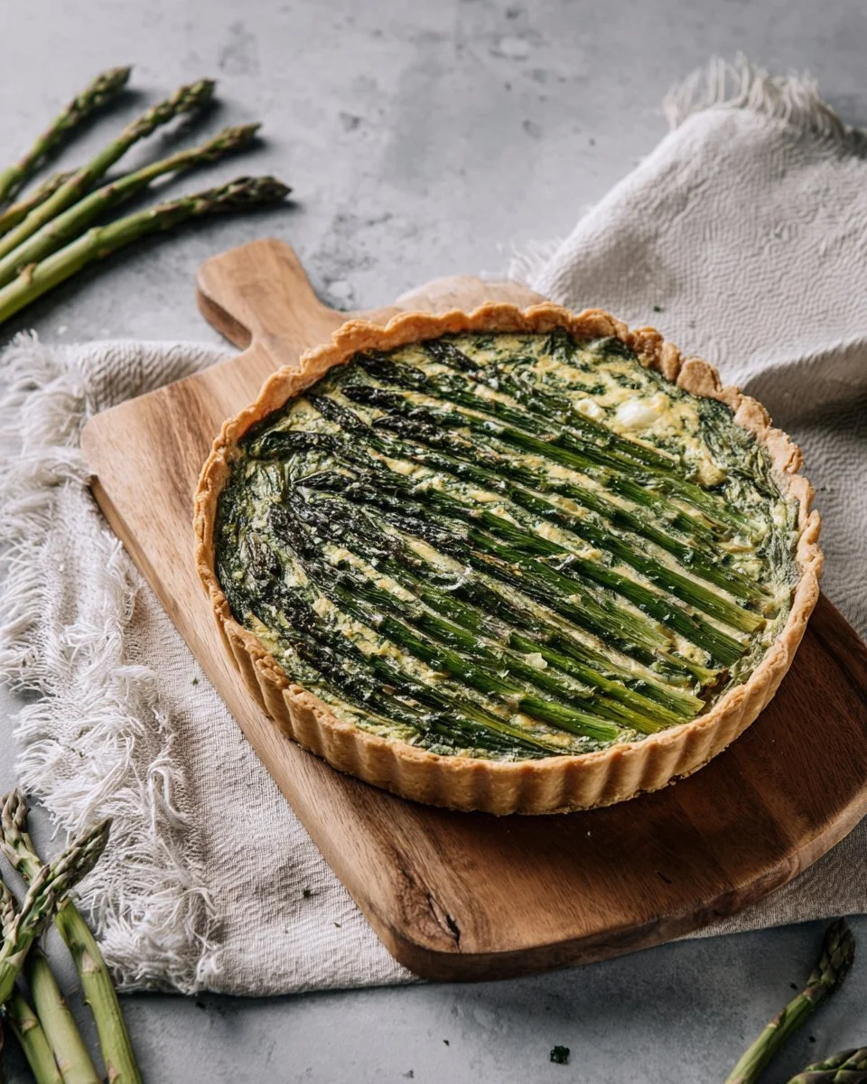 Spargel-Bärlauch-Quiche