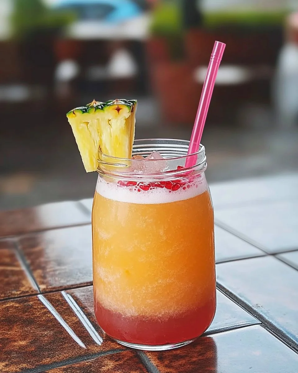 Erfrischender alkoholfreier Cocktail St. Kitts mit frischen Zutaten.