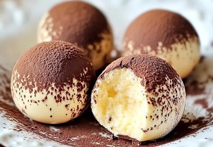 Leckere Tiramisu Pralinen mit Kaffee und Schokolade