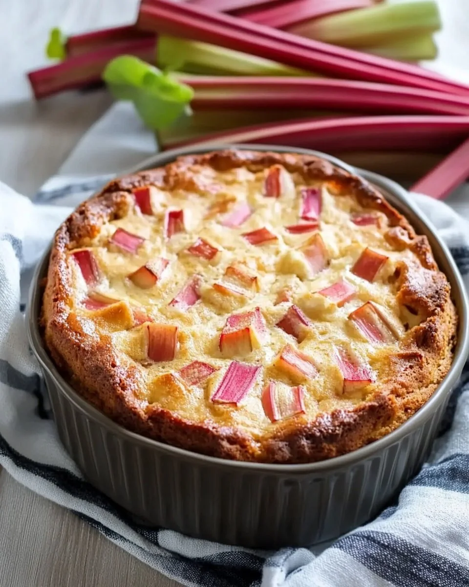 Traumhafter Rhabarber-Joghurt-Kuchen ohne Zucker