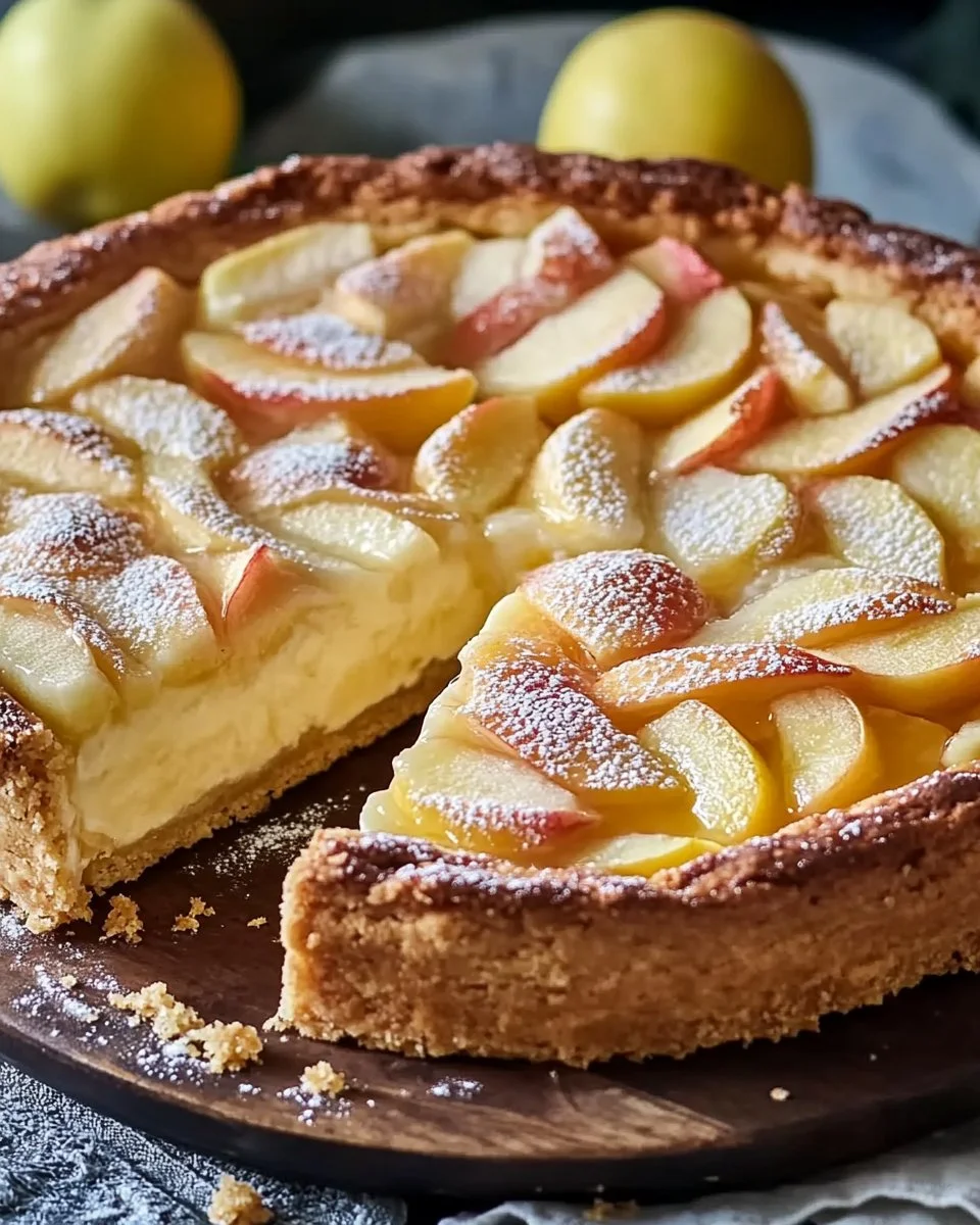 Unschlagbarer Apfelkuchen mit Vanillepudding