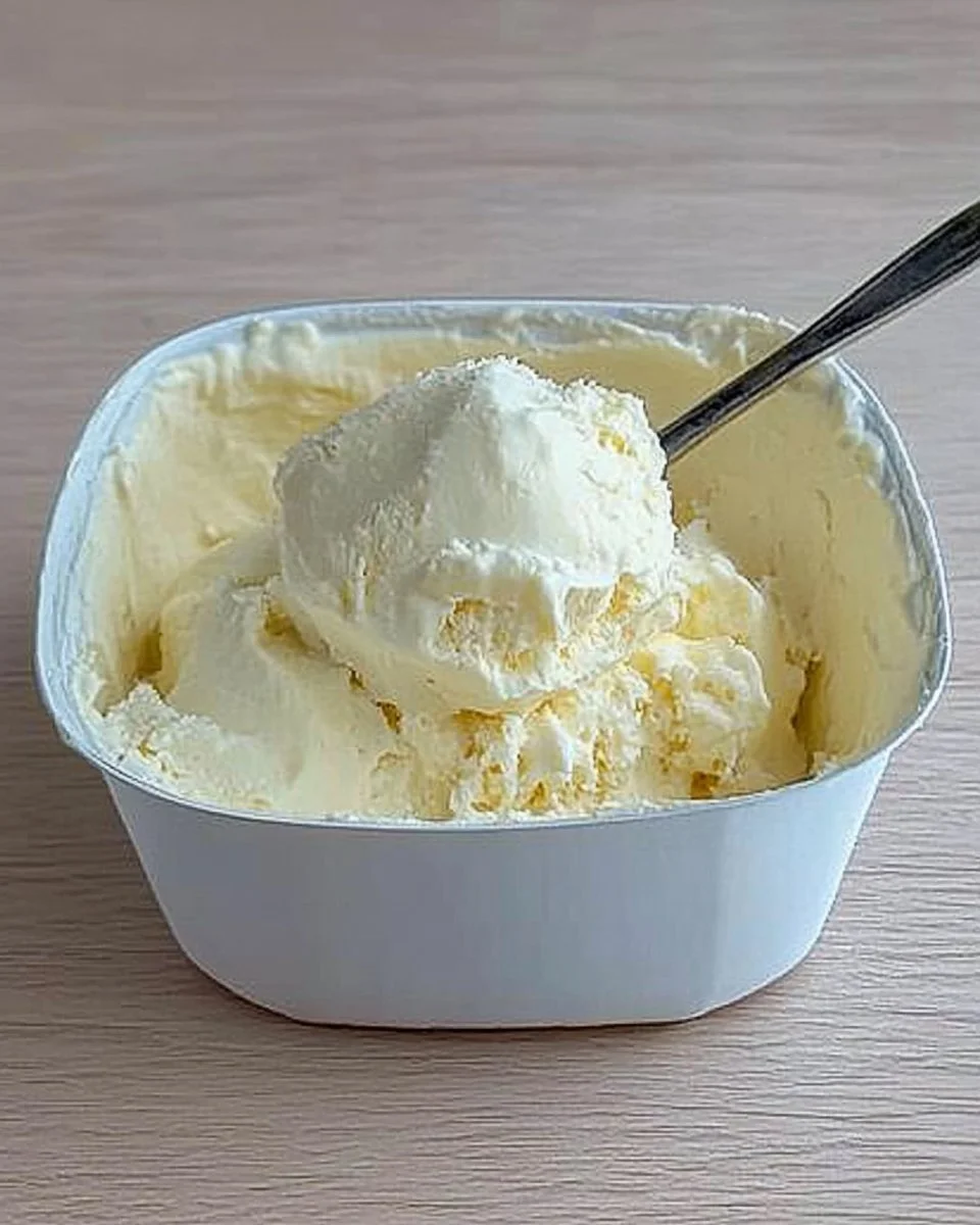 Vanilleeis ohne Eismaschine