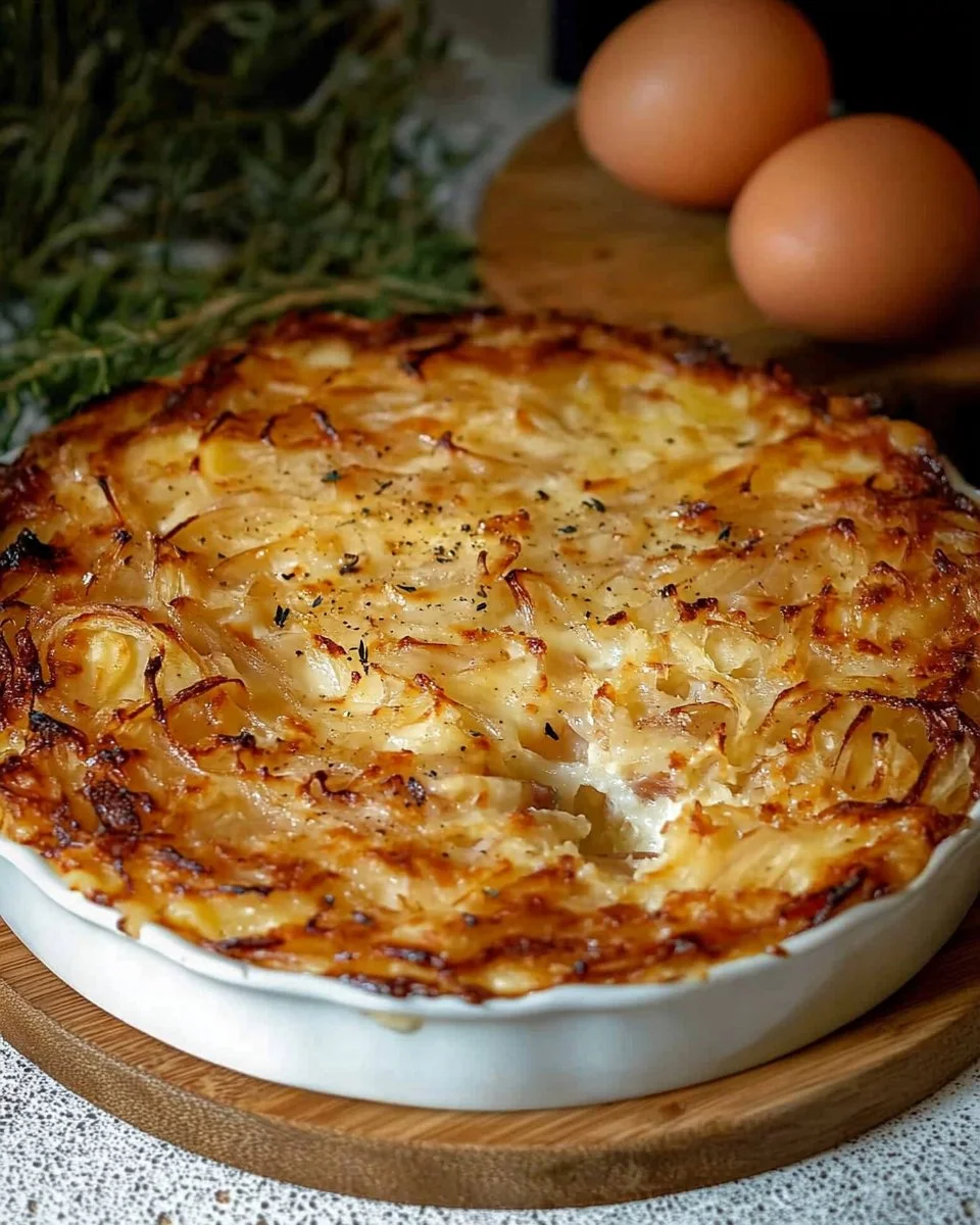 Zwiebelkuchen ohne Boden