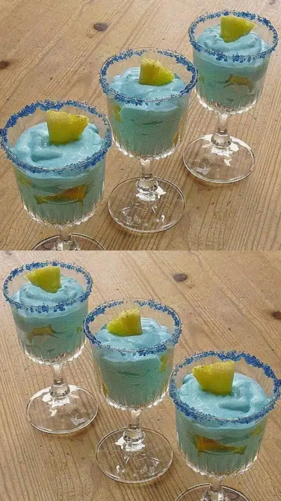 Leckeres Ananaskäse-Dessert auf einem Teller mit frischen Ananasstücken.