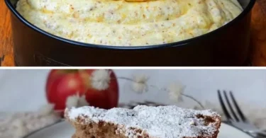 Saftiger Apfel-Zimt-Nusskuchen aus frischen Äpfeln und aromatischen Nüssen.