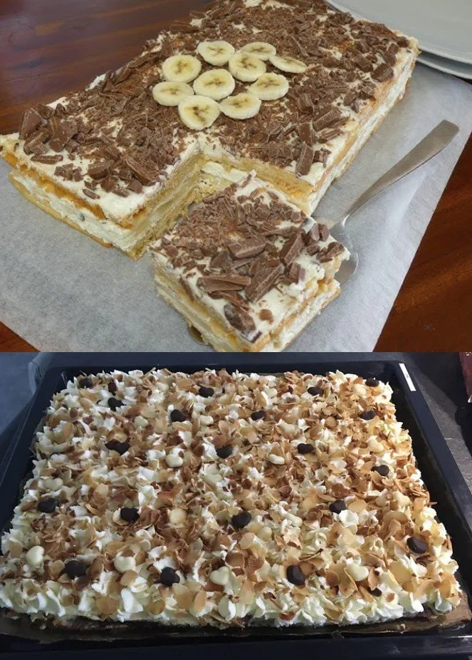 Bananensplit Torte ohne Backen