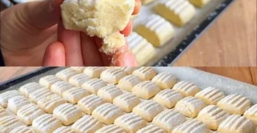 Leckeres Buttergebäck auf einem Teller, frisch gebacken.