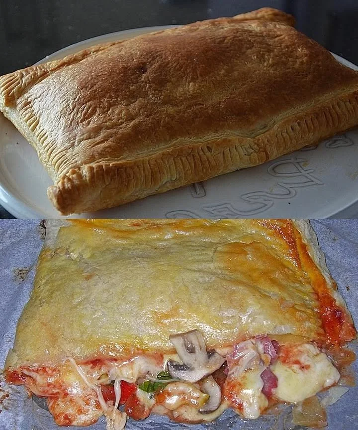 Calzone mit Blätterteig