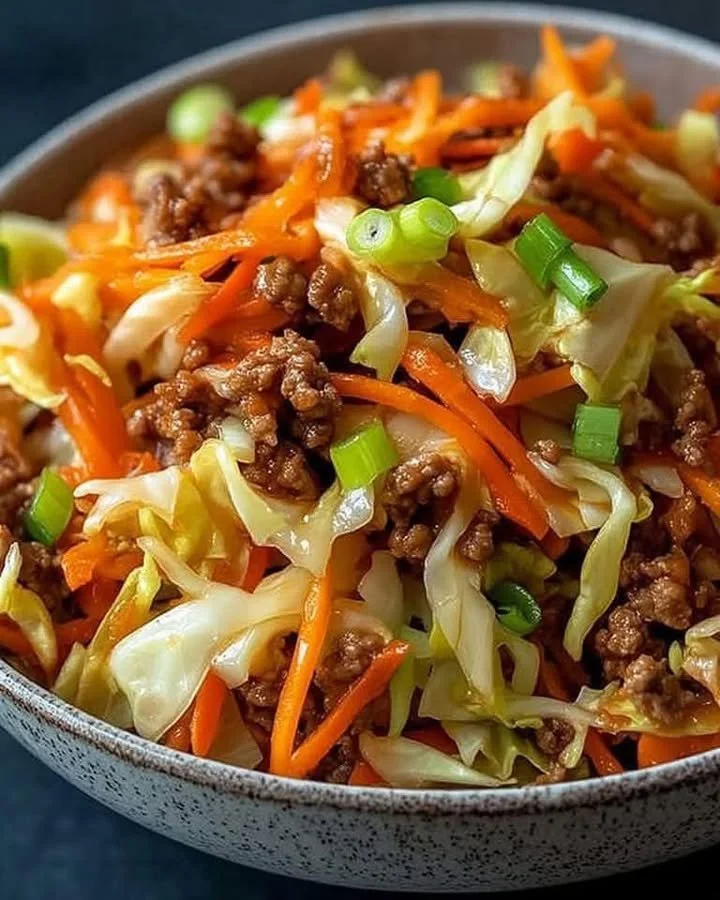 Chinakohl mit Hackfleisch in einer leckeren Pfanne zubereitet