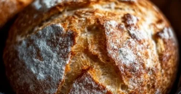 Einfaches Brot frisch aus dem Ofen, perfekt für jede Mahlzeit.
