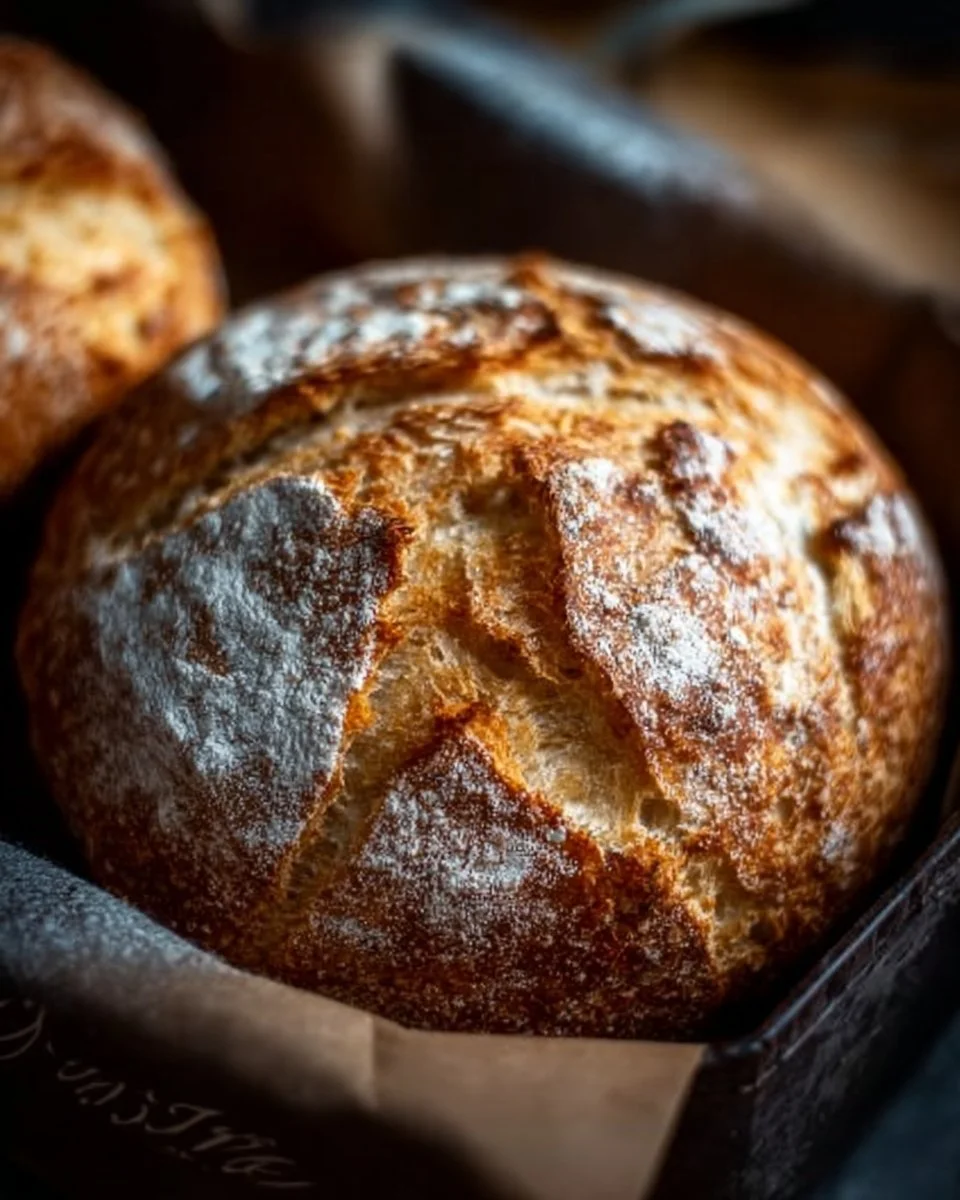 Einfaches Brot frisch aus dem Ofen, perfekt für jede Mahlzeit.