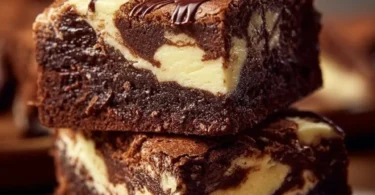 Leckere Frischkäse-Brownies mit Schokolade und einer cremigen Frischkäse-Schicht