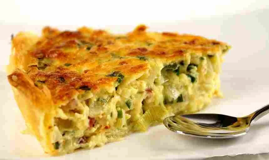 Herzhafter Gorgonzola-Leek-Kuchen