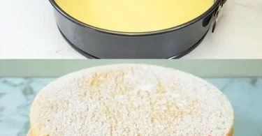 Leckerer Joghurtkuchen mit nur 3 Zutaten auf einem Teller