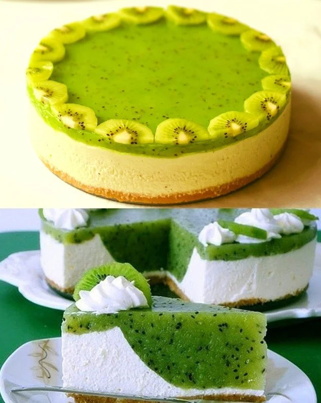 Kiwi Torte mit Frischkäse ohne Backen