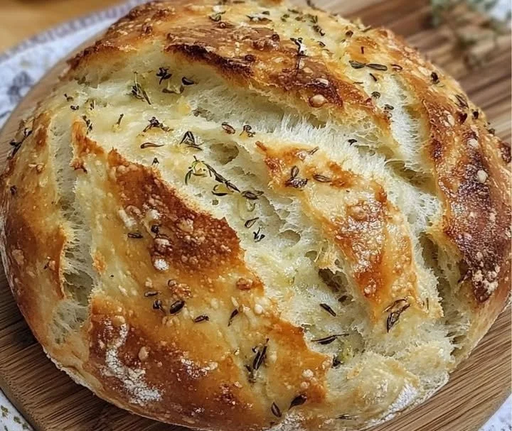 Knoblauchbrot ohne Kneten