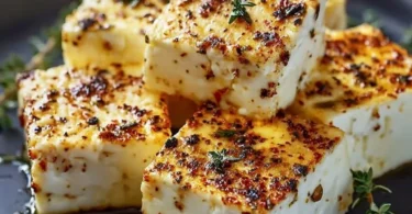 Köstlicher Feta im Airfryer zubereitet für gesunde Snacks und Gerichte