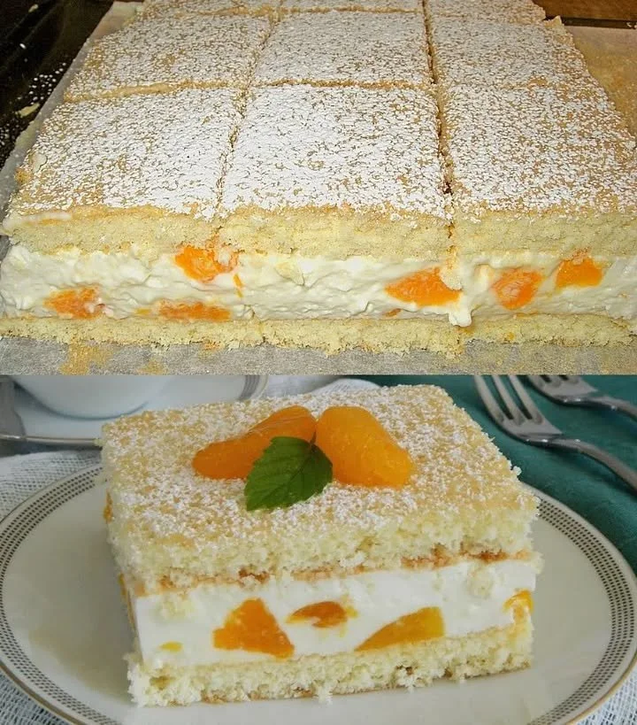 Mandarinen Quarkkuchen