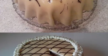 Marzipan-Walnuss-Kuchen mit zarter Marzipandecke und knusprigen Walnüssen
