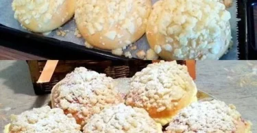 Leckere Puddingkrümeltörtchen mit einer schmackhaften Füllung