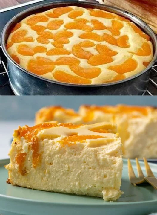 Quarkkuchen mit Mandarinen