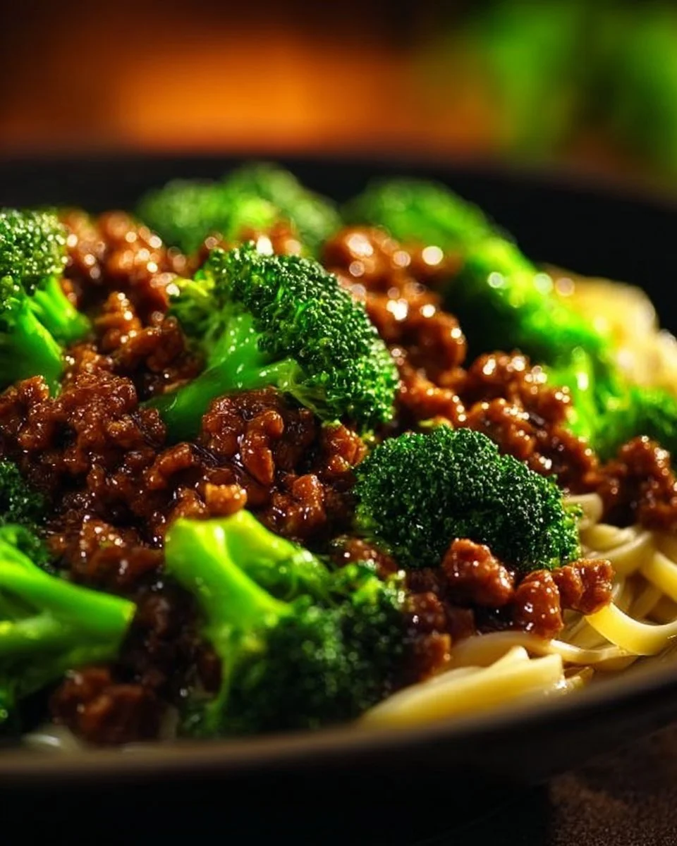 Teriyaki Hackfleisch Pfanne mit Gemüse und Reis