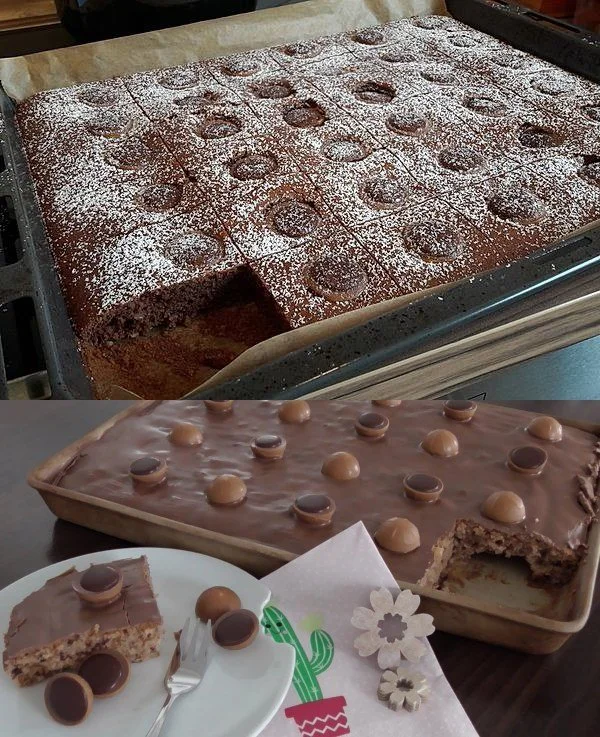 Toffifee Kuchen mit Schokolade und Karamell für einen süßen Genuss