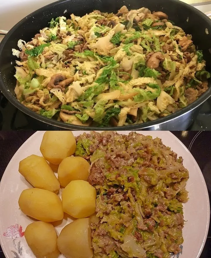 Wirsingkohle mit Hackfleisch