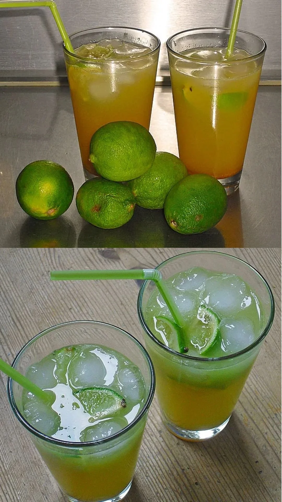 Erfrischender alkoholfreier Caipi a la Dready mit Limetten und Zuckerrohrsaft.