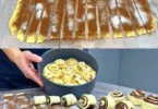 Leckere Apfel-Schnecken mit Zimt-Zucker frisch aus dem Ofen