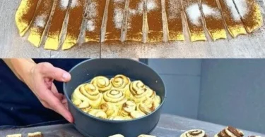Leckere Apfel-Schnecken mit Zimt-Zucker frisch aus dem Ofen