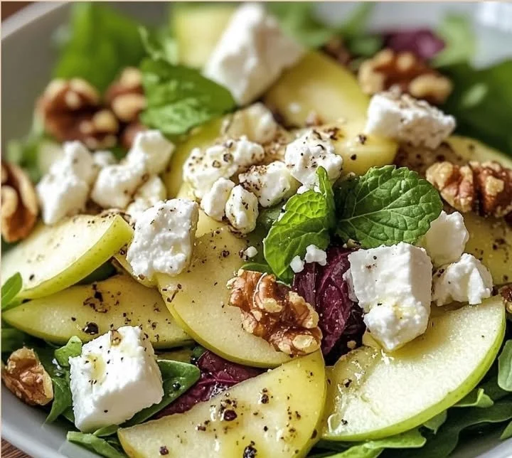 Apfel-Walnuss-Feta-Salat